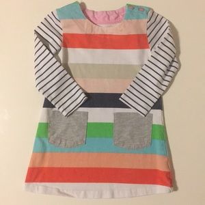 Striped cotton toddler dress